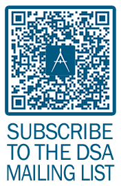 QR code to subscribe to DSA's mailing list.